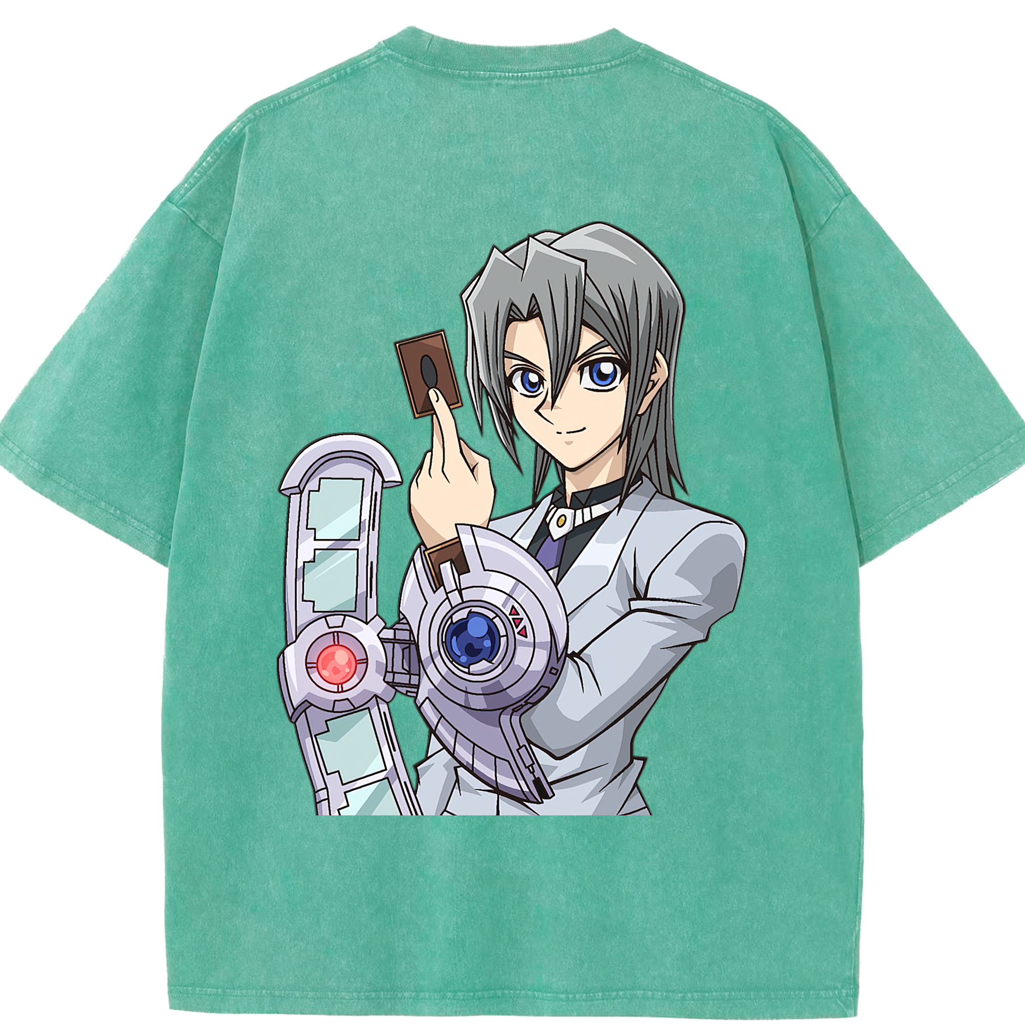 （画像用） 遊☆戯☆王 Yu-Gi-Oh! 綿100% ヴィンテージ風 半袖Tシャツ（背面プリント）